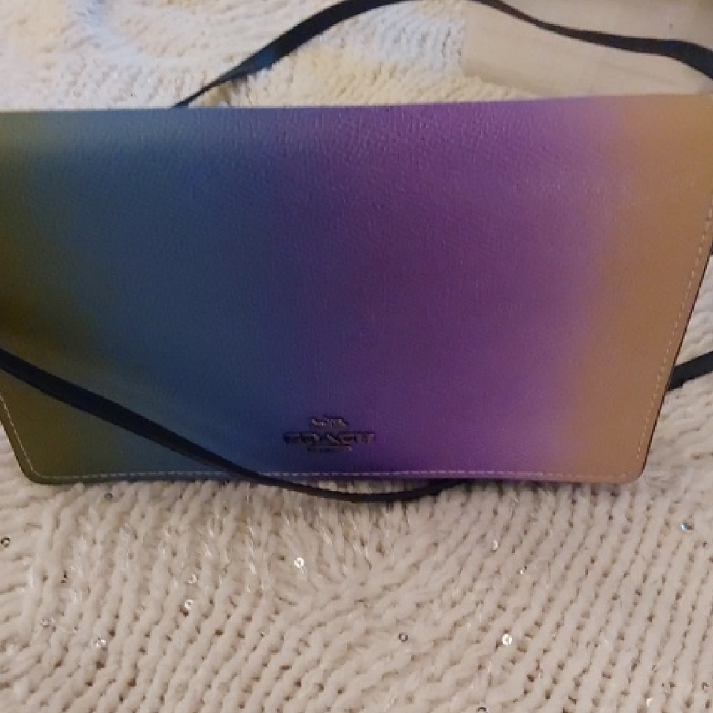 COACH Hayden Ombré Foldover Crossbody Clutch - Picture 12 of 16